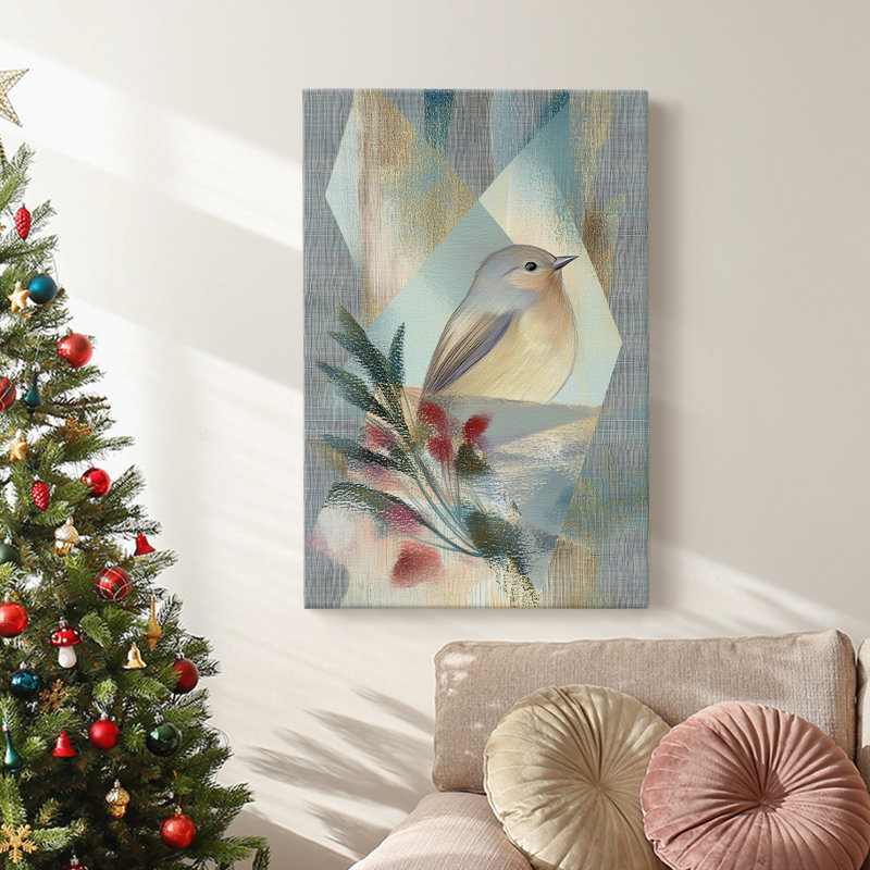 Art des Fêtes de Noël - Toile tendue avec châssis CLxxxvi, H 18 po x l 12 po
