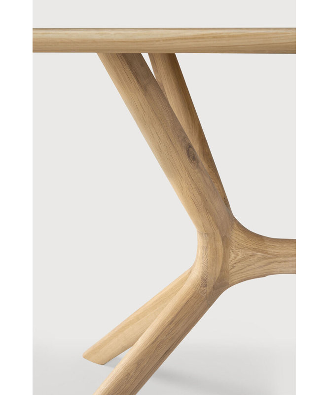X Solid Oak Dining Table, 30" H x 78.75" L x 39.4" W