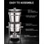 Ensemble de 2 chauffe-soupes de 11 pintes (10 L), en acier inoxydable, avec couvercle transparent et support à combustible, pour buffets, traiteurs, fêtes et mariages.-708968305-708968310