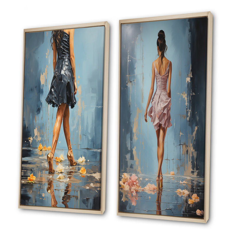 Glamour Gait, Cadre flottant brun, H 32 po x l 33 po