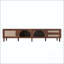 86" Rattan TV Stand with App-Controlled LED Lights