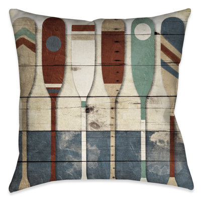  Playful Oars Throw Pillow