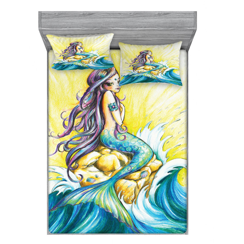 Microfiber Sheet Set, Full Sheet Set with Fitted Sheet