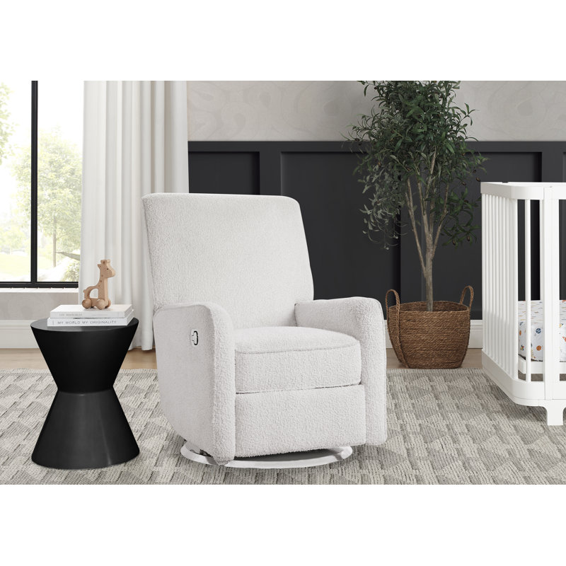 Delta Children Nest Nursery Swivel Recliner, Cream