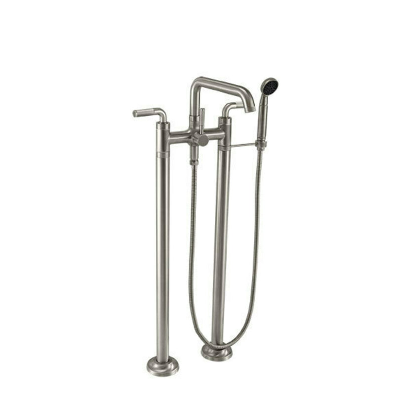 Descanso Tub Filler with Diverter, Lever Handle, Satin Nickel
