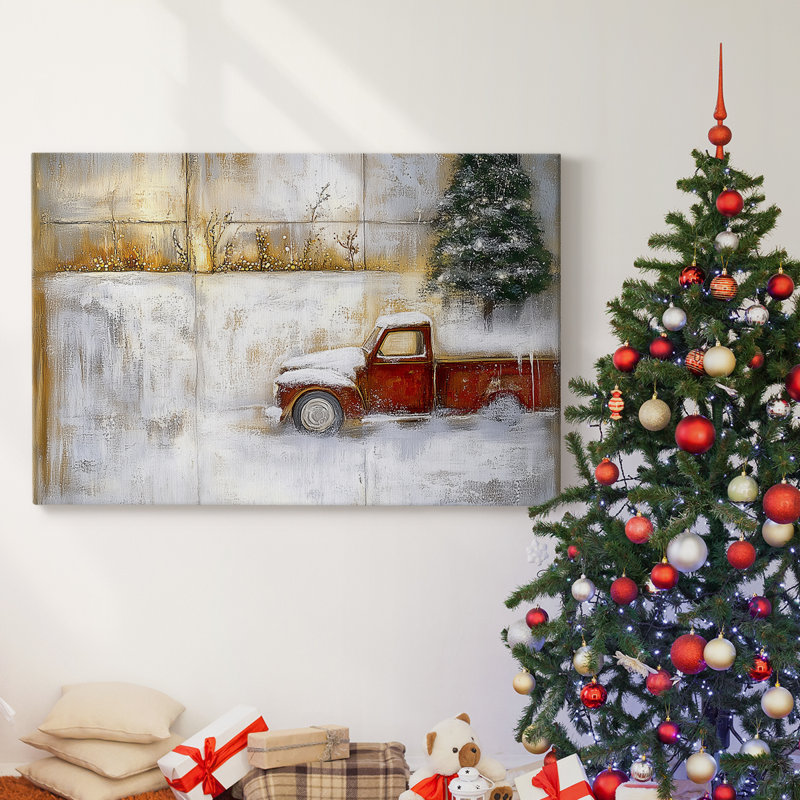 Christmas Holiday Arts - Toile tendue avec châssis, H 16 po x l 24 po