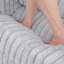 Fauteuil en fausse fourrure avec repose-pieds-210927390