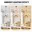 Elegant 6-Light Gold Crystal Chandelier, Adjustable Height Pendant