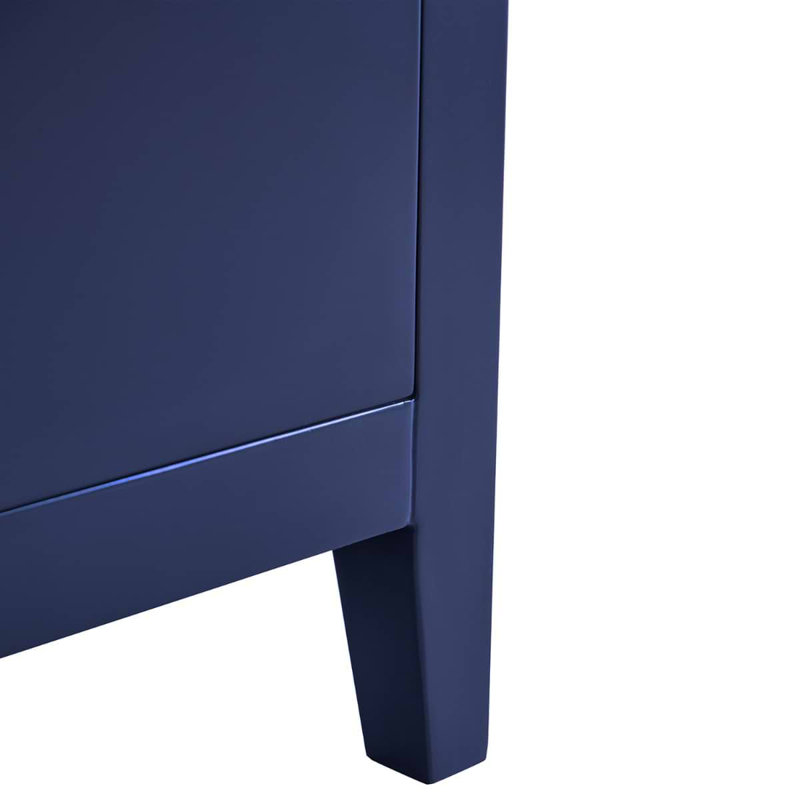 Iconic 36" Freestanding Standard Single Bathroom Vanity with Top, Navy, Gold