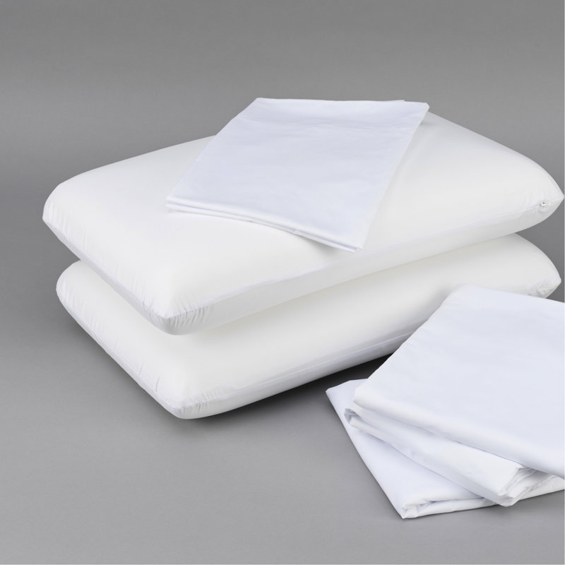Lit rafraîchissant très grand - oreillers en mousse à mémoire de forme, drap en microfibre à 100%, protège-matelas pour une nuit paisible et réparatrice