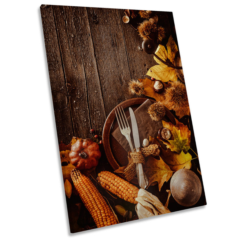 Kitchen Autumn - Wrapped Canvas Print, 76.2cm H x 50.8cm W