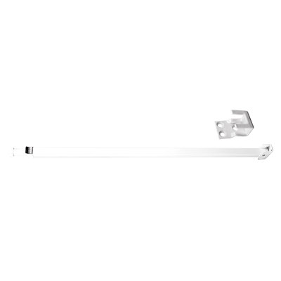 Aluminum Adjustable Security Bar for Sliding Doors, Adjusts from 28 in. to 48 in., White Finish (Single Pack)