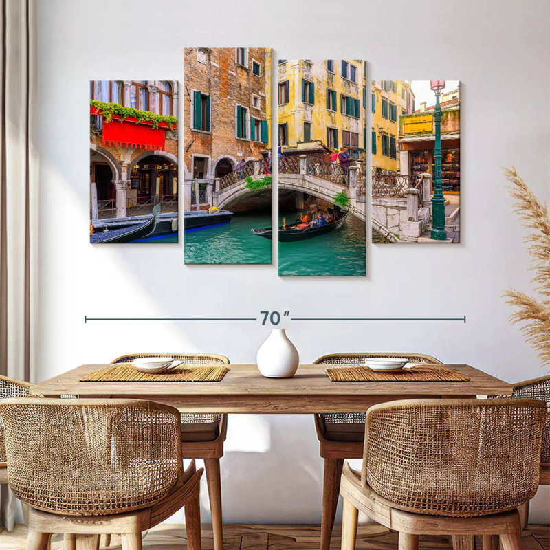 Croisière sur le canal de Venise Nicci, H 42 po x l 68 po