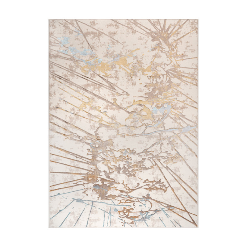 Abstract Indoor Rug, Rectangle 5'3" x 7'3"