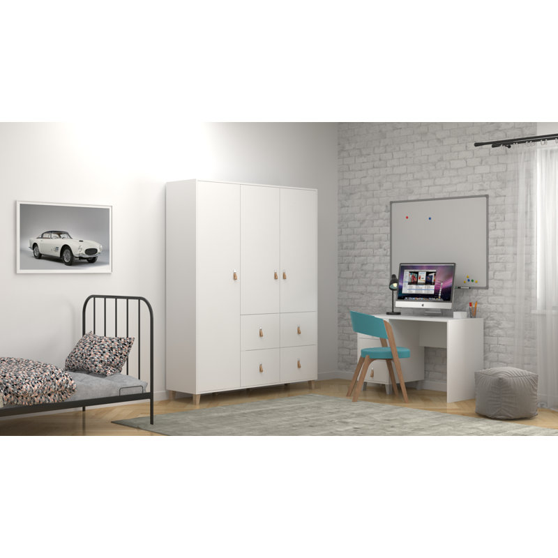 Dominguez 3 Door Manufactured Wood Wardrobe
