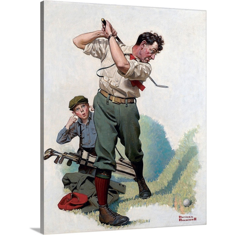 Art mural sur toile Norman Rockwell, Toile tendue, H 30 po x l 24 po x P 1,25 po