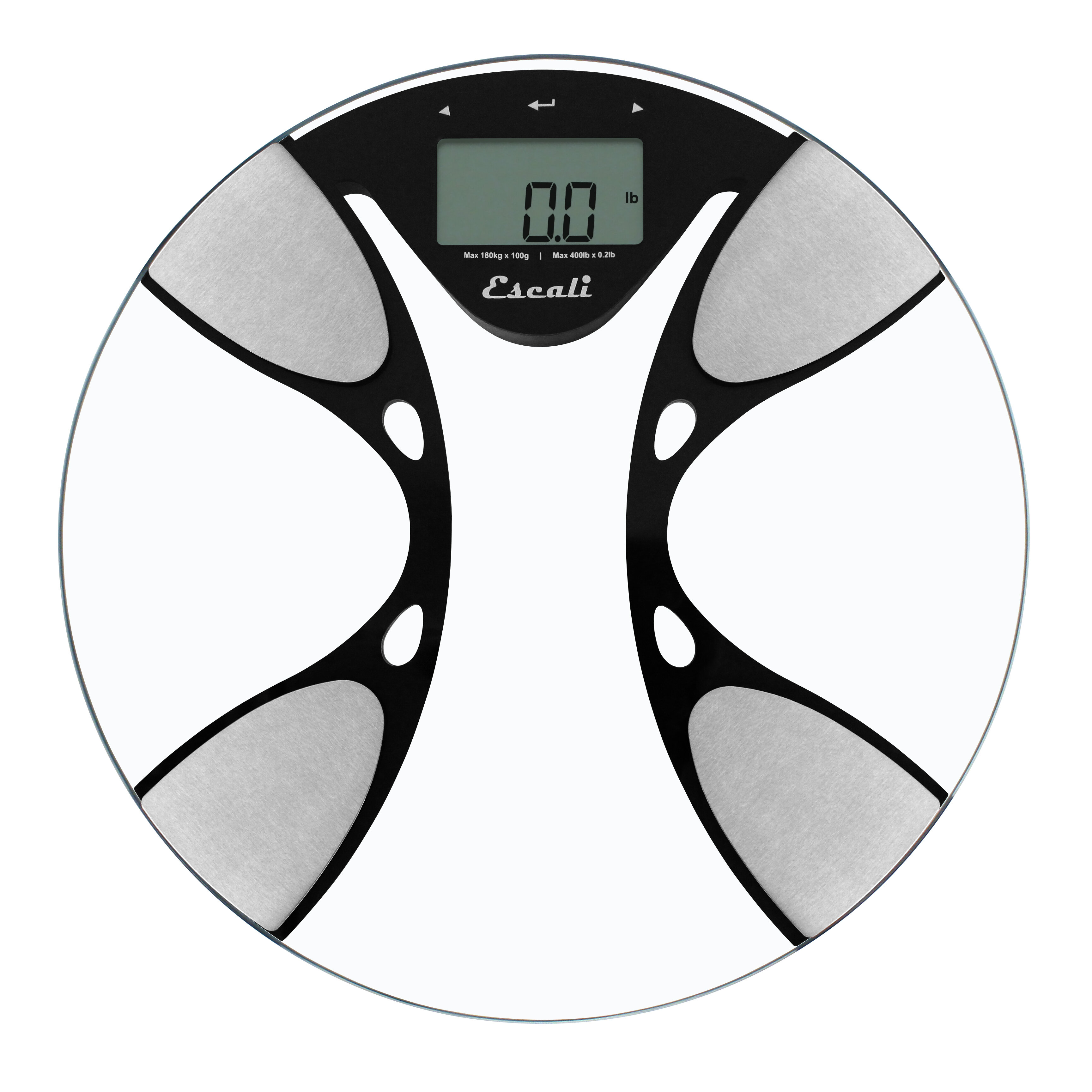 Taylor Body Composition Scale for Body Weight, Measuring Body Fat, Body  Water, Muscle Mass and BMI, 400 lb. Capacity, White/Black