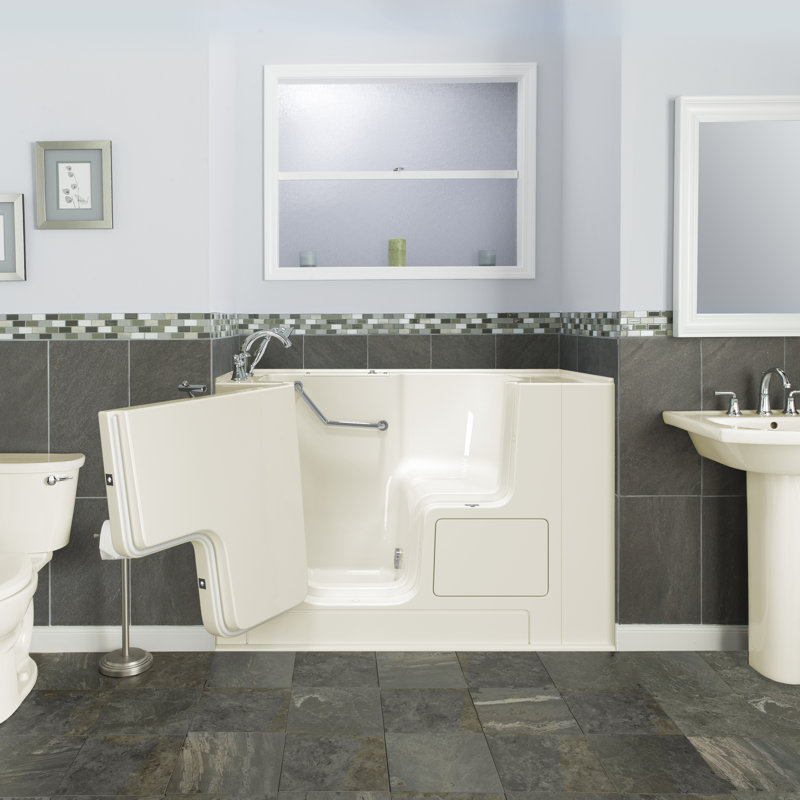 Baignoire de trempage à visite guidée 52 po x 32 po, Lin, Gauche