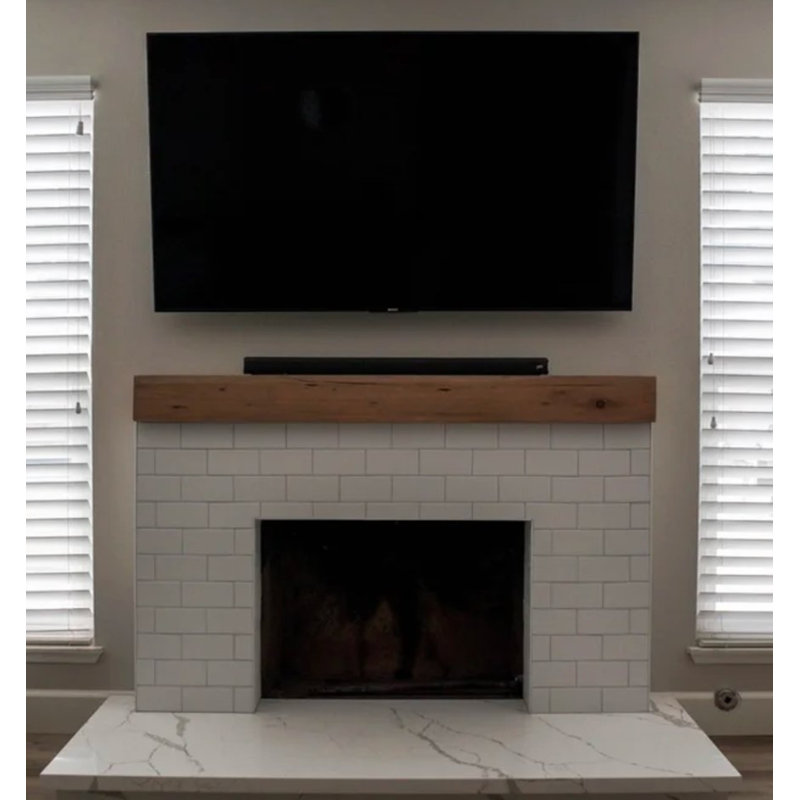 Manteau de cheminée Midwood Hand Ciselé rustique PRO Fireplace, Chêne rustique, 72 po