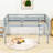 Twin Wood Low Loft Bed With Ladder-400432559