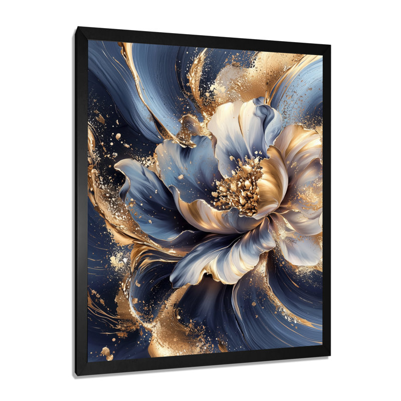 Sistrunk - Abstract Canvas Wall Art, H 20 po x l 12 po, Picture Framed, Noir, noir, noir, noir