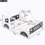 Lit plateforme classique avec roulettes en forme de voiture-381872719