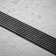 24 In. Stainless Steel Linear Shower Drain With Slot Pattern Drain Cover