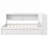 Wood Daybed with Storage Shelves, USB, LED, and 2 Drawers for Modern and Functional Living-931600981