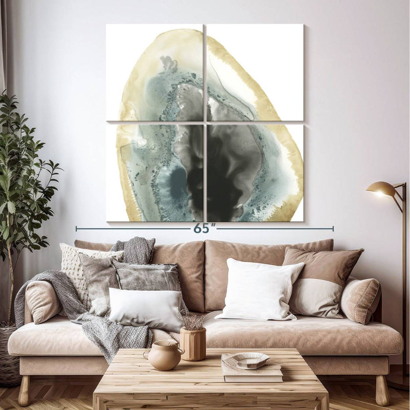 Avery Cropped Geodes III, 50" H x 50" W