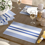 Newlyn 100% Cotton Striped Rectangle Placemat