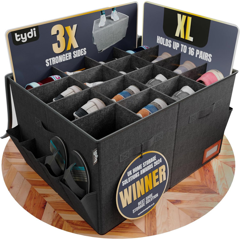 16 Pair Shoe Storage Box