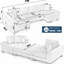 Nouveau canapé-lit convertible en forme de U, lit escamotable, idéal pour accueillir des invités et détente confortable dans le salon-1578678582