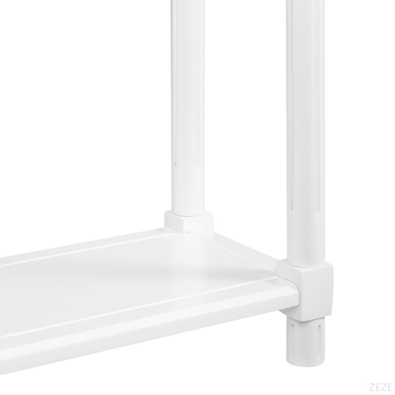 Tables de bout étroites avec tablette New Ridge Home Goods Harrison, ensemble de 2, Blanc