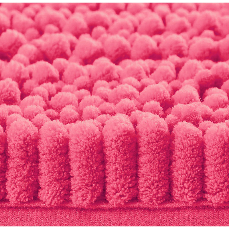 Tapis de salle de bain 3 pièces, Rose