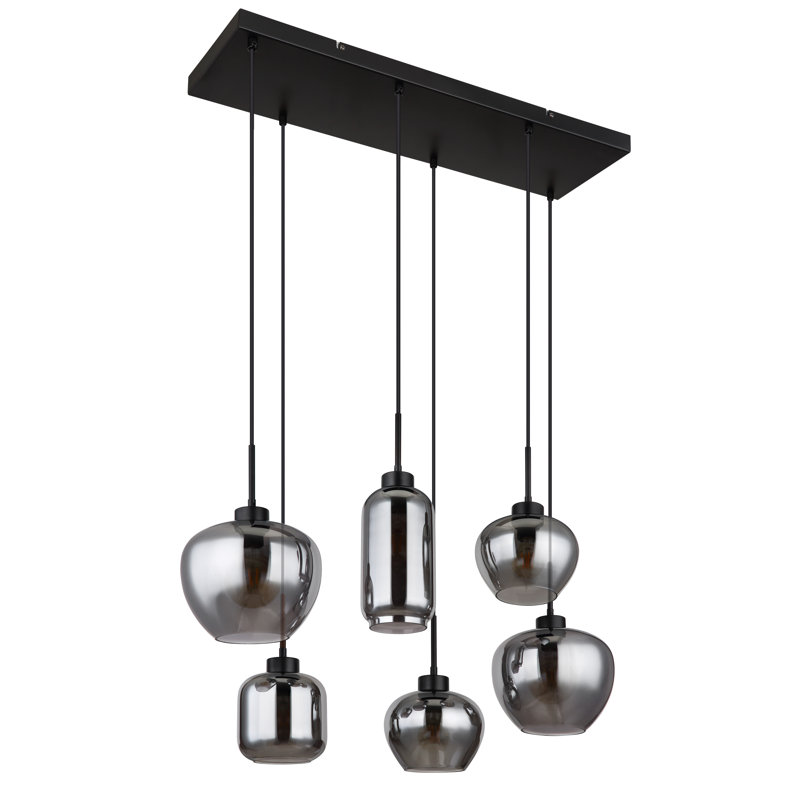 6 - Light Matte Black Pendant
