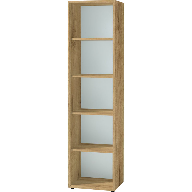 Jorgensen 195.8cm H x 50cm W Standard Bookcase, Navarre oak/White