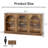 Vintage Arched Entryway Console Table with 3 Open Shelves, Farmhouse Style Storage Cabinet for Foyer, Hallway, or Living Room