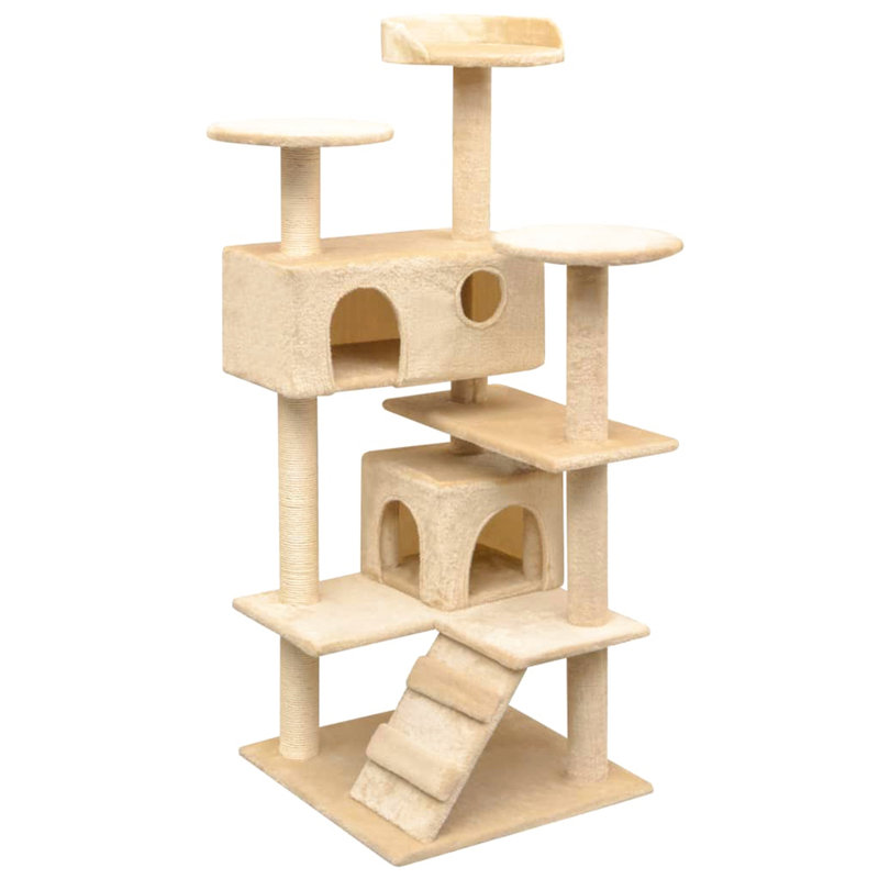 Drake 124.8cm H Cat Tree, Beige