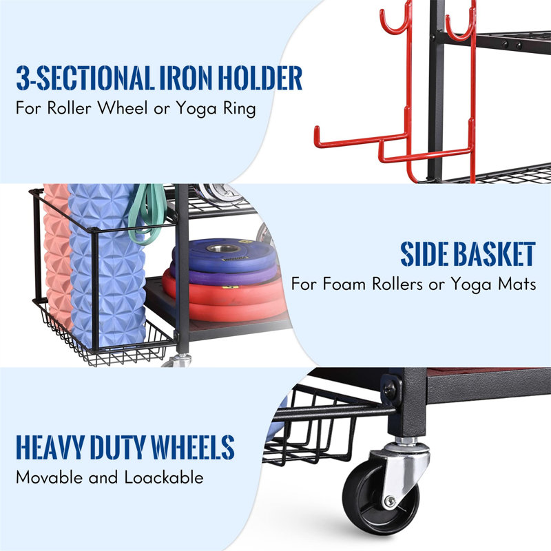 Nemanja Metal Floor Multi-Use Sports Rack