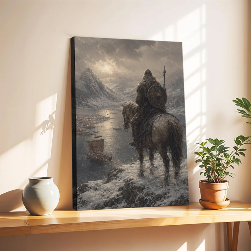Art mural, toile Viking, 20 x 30 po