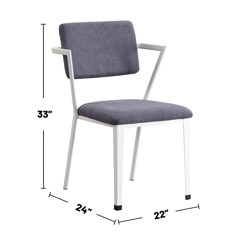Chaise de bureau Contemporary, L 24 po x l 22 po x H 33 po