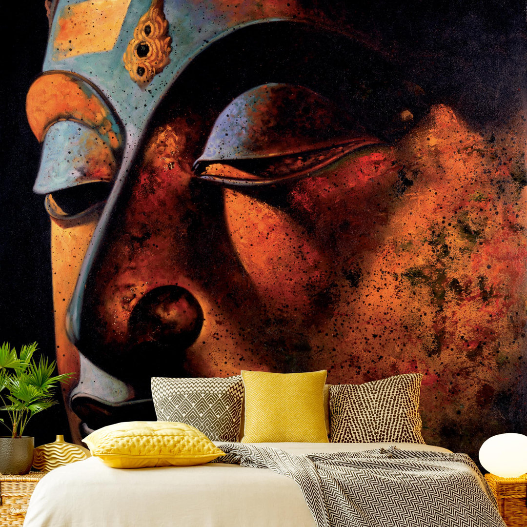 Bombay Buddha 2.88m x 2.88m Textured Matte Peel & Stick Wall Mural