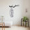 Crochet mural en métal durable, noir, 34,3 po x 8,7 po | Fabrication 100% métal, épaisseur: 0,06 po | Fixation murale facile avec pièce arrière | Parfait pour organiser manteaux, sacs et accessoires | Conception élégante pour la maison ou le bureau