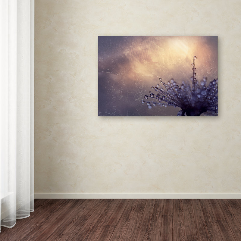 Botanical Dew Drops on Canvas Art Print