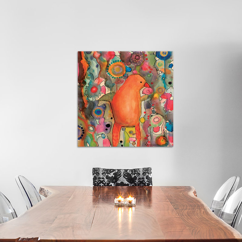 Primerose, reproduction d’art sur toile tendue, H 26 po x l 26 po x P 1,5 po