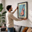 Violin in Stillness Modern - Framed Print-940257790-940257791