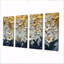 Fleurs blanches et dorées, fleurs sauvages III - Art mural fleurs sauvages - Art mural traditionnel-1358161508-1358161511