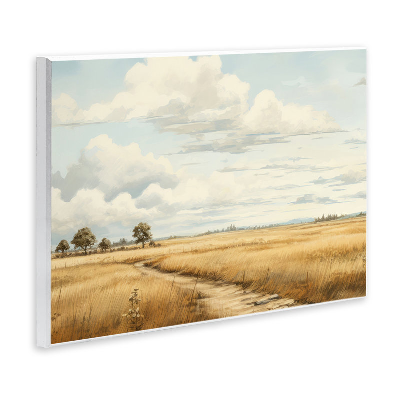 Chemin à travers une vaste plaque murale de prairies, design par LSR Creative Studio, H 10 po x l 15 po