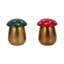 Bougies parfumées champignon décoratives pour table basse - Bougie décorative moderne pour le salon, la chambre à coucher ou la bibliothèque - ensemble de 2, 5 po-1244249796