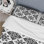 Ensemble de housse de couette traditionnel noir et blanc à imprimé mosaïque III